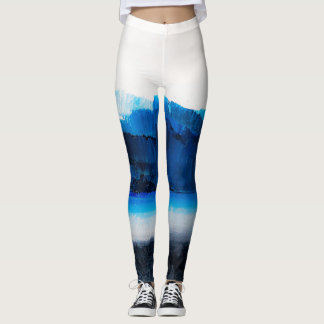 Abstraktes Canvas: Moderne Kunsttextur. Leggings