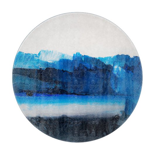 Abstraktes Canvas: Moderne Kunsttextur. Schneidebrett (Vorderseite)