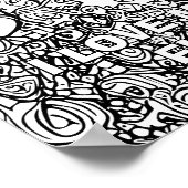 Abstraktes Cat Aduloring Coloring Poster (Ecke)