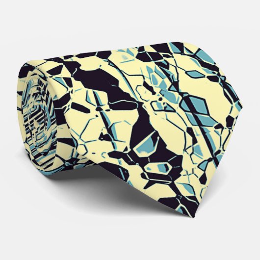 Abstraktes Chaos Krawatte (Gerollt)