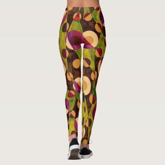 Abstraktes Chaos Leggings (Rückseite)