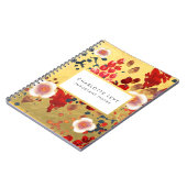 Abstraktes Cherry Blossom Asien Japan Inspirierte Notizblock (Linke Seite)