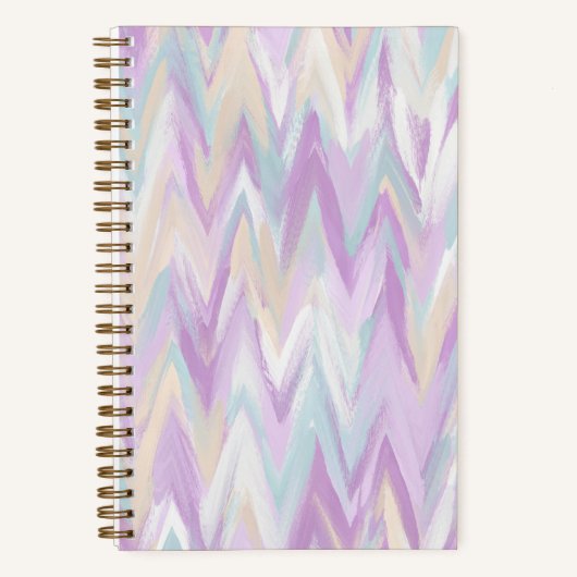 Abstraktes Chevronen-Notebook Notizblock (Vorderseite)