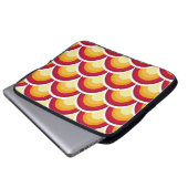 Abstraktes chinesisches, japanisches schuppiges le laptopschutzhülle (Vorne Knopf)