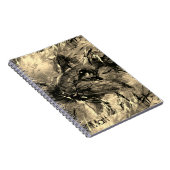 Abstraktes Chinesisches Rattenjahr Zodiac Geburtsn Notizblock (Rechte Seite)