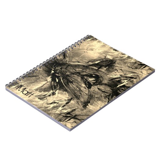 Abstraktes Chinesisches Rattenjahr Zodiac Geburtsn Notizblock (Linke Seite)