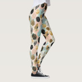 Abstraktes Circle Pattern - mit Glitzer & Fußklamm Leggings (Rechts)
