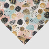 Abstraktes Circle Pattern - mit Glitzer & Fußklamm Seidenpapier (Ausschnitt)