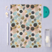 Abstraktes Circle Pattern - mit Glitzer & Fußklamm Seidenpapier (Handwerk)