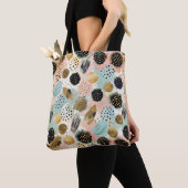 Abstraktes Circle Pattern - mit Glitzer & Fußklamm Tasche (Von Nahem)