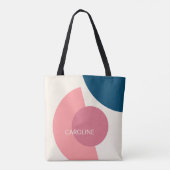 Abstraktes Circles-Muster der Klasse Funky Midjahr Tasche (Rückseite)