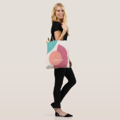 Abstraktes Circles-Muster der Klasse Funky Midjahr Tasche (Am Model)