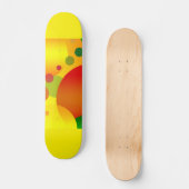 ABSTRAKTES CIRCLES-Skateboard Skateboard (Vorderseite)
