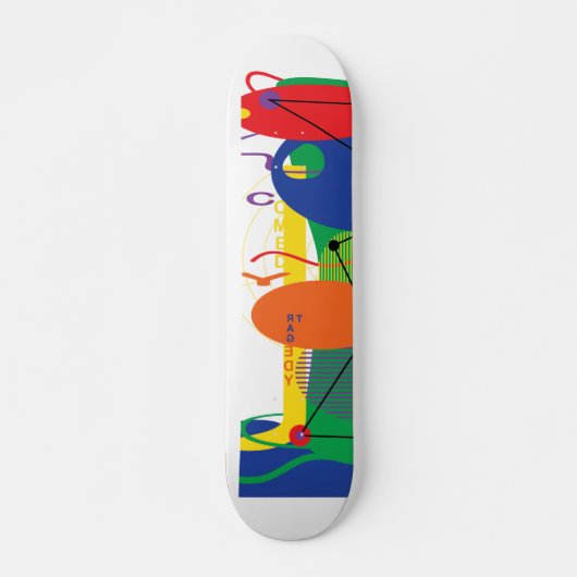 Abstraktes City-Skateboard-Deck Skateboard (Vorne)