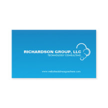 ABSTRAKTES CLOUD-LOGO auf der BLUE GRADIENT-Visite