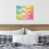 Abstraktes CMYK-Artwork Leinwanddruck (Insitu (Schlafzimmer))
