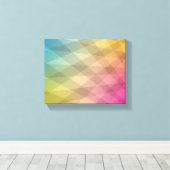 Abstraktes CMYK-Artwork Leinwanddruck (Insitu (Holzboden))