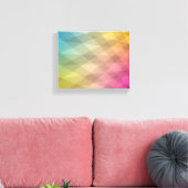 Abstraktes CMYK-Artwork Leinwanddruck (Insitu (Wohnzimmer))