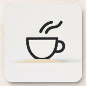 Abstraktes Coffee-Cup-Design Getränkeuntersetzer (Vorderseite)