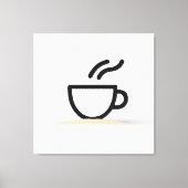 Abstraktes Coffee-Cup-Design Leinwanddruck (Vorderseite)