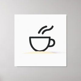 Abstraktes Coffee-Cup-Design Leinwanddruck
