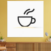 Abstraktes Coffee-Cup-Design Leinwanddruck (Insitu (Wohnzimmer))