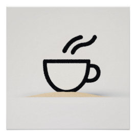 Abstraktes Coffee-Cup-Design Poster