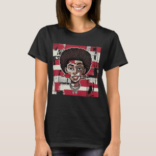 Abstraktes Collage-Cartoon-Gesicht T-Shirt
