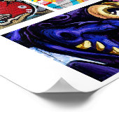 Abstraktes Collage von Graffiti Urban Street Poster (Ecke)