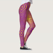 abstraktes colrful Strudelmuster Leggings (Rechts)