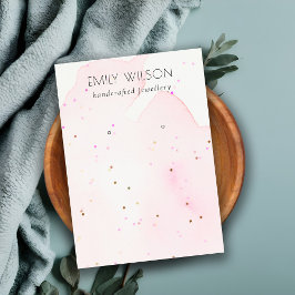 Abstraktes Confetti-Wash-Blush-Stuhlvorschau Visitenkarte