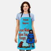Abstraktes Cook-Design hinzufügen von Text, Schürz Schürze (Getragen)