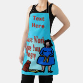 Abstraktes Cook-Design hinzufügen von Text, Schürz Schürze (InSitu)