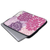 Abstraktes Cooles Giro Retro Floral Laptopschutzhülle (Vorne Knopf)