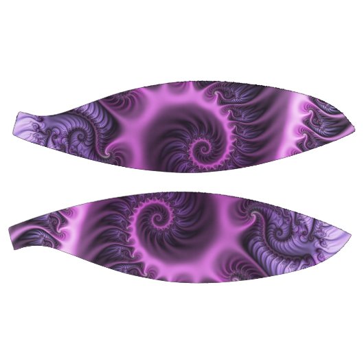 Abstraktes Cooles Rosa Lila Fraktal Basketball (Panele)