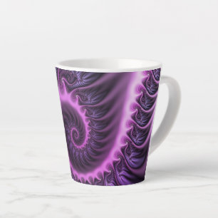 Abstraktes Cooles Rosa Lila Fraktal Milchtasse