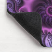 Abstraktes Cooles Rosa Lila Fraktal Mousepad (Ecke)