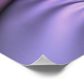 Abstraktes Cooles Rosa Lila Fraktal Poster (Ecke)