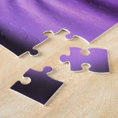 Abstraktes Cooles Rosa Lila Fraktal Puzzle (Seite)