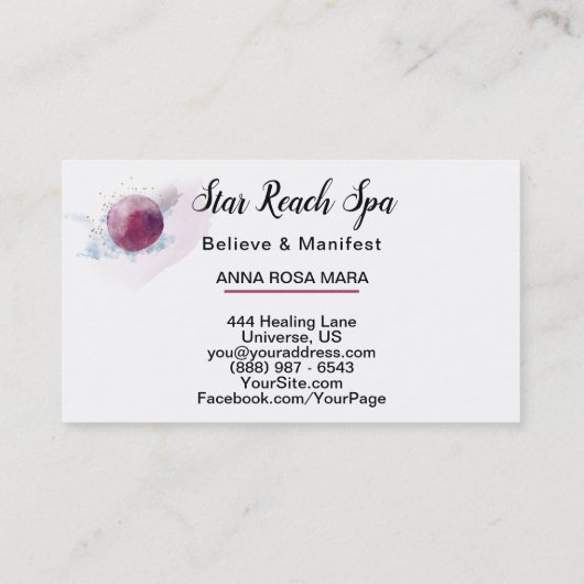 *~* abstraktes Cosmo hat Visitenkarte (Rückseite)