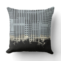 Abstraktes Creme-, Aquamarin- und Schwarzstreifen-