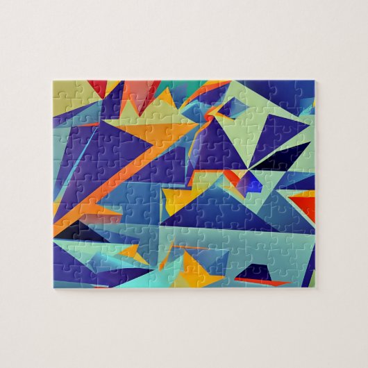 Abstraktes Cubism Design 290 Puzzle (Horizontal)
