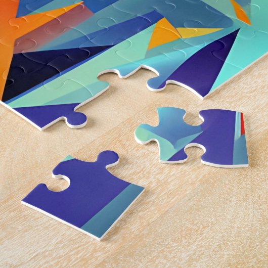 Abstraktes Cubism Design 290 Puzzle (Seite)
