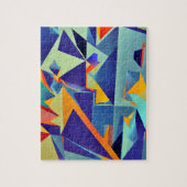 Abstraktes Cubism Design 290 Puzzle (Vertikal)