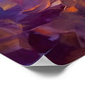 Abstraktes Dahlia Poster (Ecke)