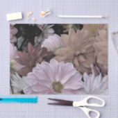 Abstraktes Dahlie-Garten-Blumen-mit Seidenpapier (Handwerk)