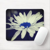 Abstraktes Daisy Blue Center Blume Art Mousepad (Mit Mouse)