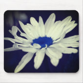 Abstraktes Daisy Blue Center Blume Art Mousepad (Vorne)