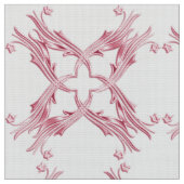 Abstraktes Damastrosamuster Stoff (Nahaufnahme)