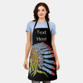 Abstraktes Dance Design Hinzufügen von Text, Schür Schürze (Getragen)